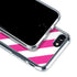 Pink and White Geometric Stripes iPhone SE (2nd & 3rd Gen) Clear Case