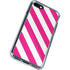 Pink and White Geometric Stripes iPhone SE (2nd & 3rd Gen) Clear Case