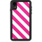 Pink and White Geometric Stripes iPhone XR Waterproof Case