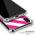 Pink and White Geometric Stripes iPhone XS Max Clear Case