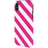 Pink and White Geometric Stripes iPhone XS Pro Case