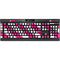Pink and White Geometric Stripes K95 RGB PLATINUM Mechanical Gaming Keyboard Skin