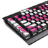 Pink and White Geometric Stripes K95 RGB PLATINUM Mechanical Gaming Keyboard Skin