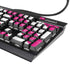Pink and White Geometric Stripes K95 RGB PLATINUM Mechanical Gaming Keyboard Skin
