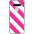 Pink and White Geometric Stripes LG Stylo 6 Clear Case