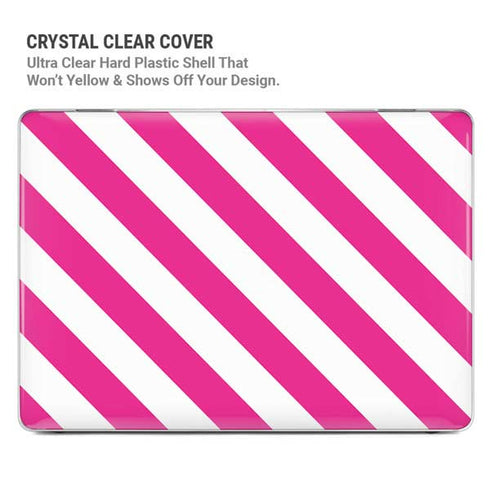 Pink and White Geometric Stripes MacBook Air 13in M1 (2021) Case plus Skin