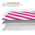 Pink and White Geometric Stripes MacBook Pro 16in (2019-20) Case plus Skin