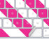 Pink and White Geometric Stripes Magic Keyboard Skin