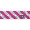Pink and White Geometric Stripes Magic Keyboard with Numeric Keypad Skin