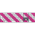 Pink and White Geometric Stripes Magic Keyboard with Numeric Keypad Skin