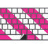 Pink and White Geometric Stripes Magic Keyboard with Numeric Keypad Skin