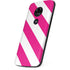 Pink and White Geometric Stripes Moto E5 Play Skin