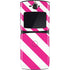 Pink and White Geometric Stripes Motorola RAZR Skin