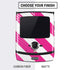 Pink and White Geometric Stripes Motorola RAZR Skin