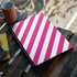 Pink and White Geometric Stripes MSI GS65 Stealth Laptop Skin
