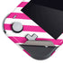 Pink and White Geometric Stripes Nintendo Switch Lite Skin