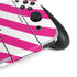 Pink and White Geometric Stripes Nintendo Switch OLED (2021) Skin