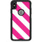 Pink and White Geometric Stripes Otterbox Commuter iPhone Skin