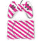 Pink and White Geometric Stripes PlayStation Classic Bundle Skin