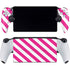 Pink and White Geometric Stripes PlayStation Portal Remote Player Skin