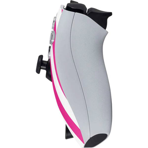 Pink and White Geometric Stripes PlayStation Portal Remote Player Skin