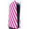 Pink and White Geometric Stripes PS5 Console Skin