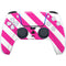 Pink and White Geometric Stripes PS5 Controller Skin