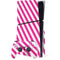 Pink and White Geometric Stripes PS5 Slim Disk Bundle Skin