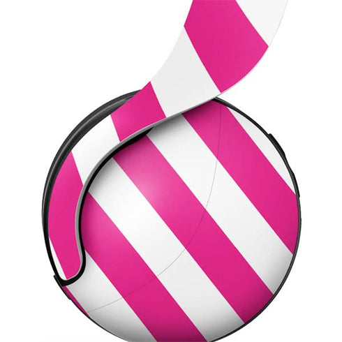 Pink and White Geometric Stripes PULSE 3D Wireless Headset for PS5 Skin