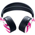 Pink and White Geometric Stripes PULSE 3D Wireless Headset for PS5 Skin