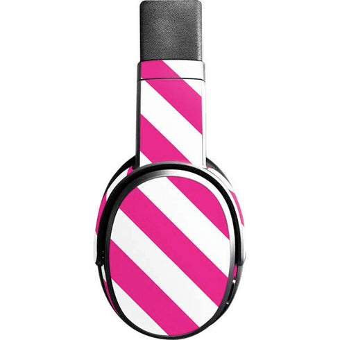 Pink and White Geometric Stripes Skullcandy Crusher Wireless Skin