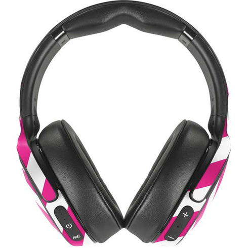 Pink and White Geometric Stripes Skullcandy Venue Skin