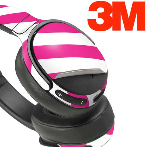 Pink and White Geometric Stripes Skullcandy Venue Skin