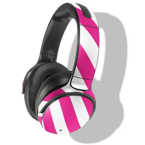 Pink and White Geometric Stripes Skullcandy Venue Skin