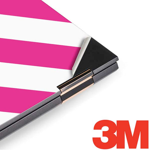 Pink and White Geometric Stripes HP Spectre Skin