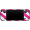 Pink and White Geometric Stripes Steam Deck Handheld Gaming Computer Skin