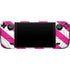Pink and White Geometric Stripes Steam Deck Handheld Gaming Computer Skin