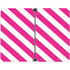 Pink and White Geometric Stripes Surface Duo Skin
