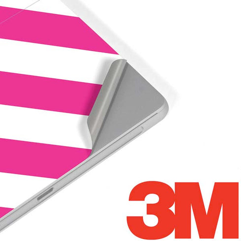 Pink and White Geometric Stripes Surface Go Skin