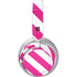 Pink and White Geometric Stripes Surface Headphones Skin
