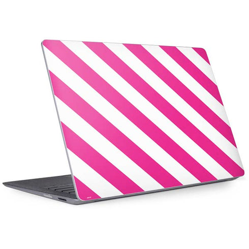 Pink and White Geometric Stripes Surface Laptop 2 Skin