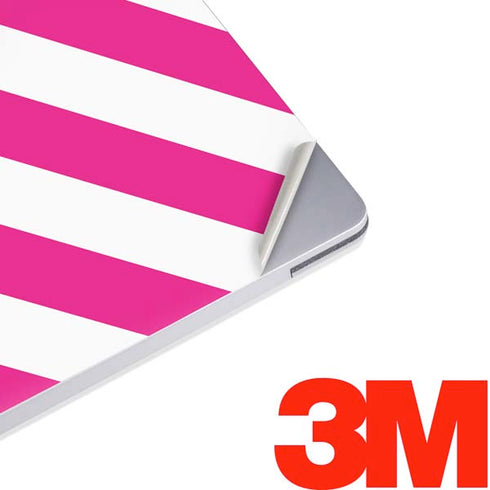 Pink and White Geometric Stripes Surface Laptop 2 Skin