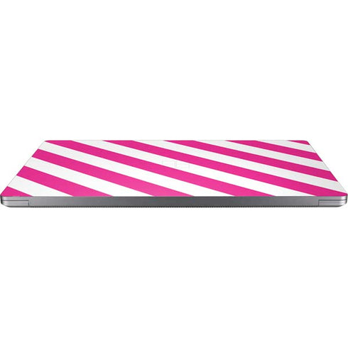 Pink and White Geometric Stripes Surface Laptop 4 15in Skin