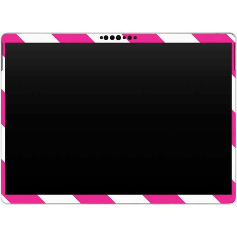 Pink and White Geometric Stripes Surface Pro 8 Skin