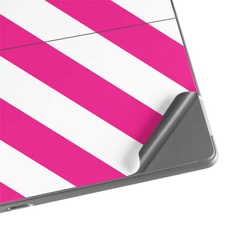 Pink and White Geometric Stripes Surface Pro 8 Skin