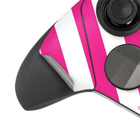 Pink and White Geometric Stripes Xbox Elite Wireless Controller Series 2 Skin