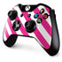 Pink and White Geometric Stripes Xbox One Controller Skin