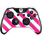 Pink and White Geometric Stripes Xbox One Controller Skin
