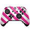 Pink and White Geometric Stripes Xbox One Elite Controller Skin