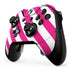 Pink and White Geometric Stripes Xbox One Elite Controller Skin